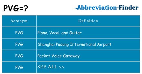 pvg acronym.